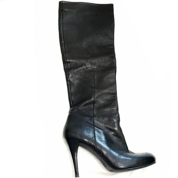 Stuart Weitzman Shoes - Stuart Weitzman Leather Knee High Heeled Boots